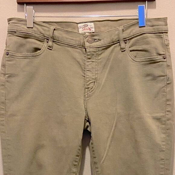 Fossil Vintage Skinny Olive Green jeans 29 - Picture 3 of 10
